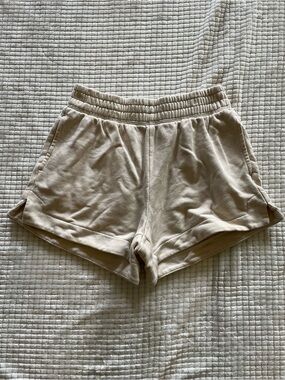 aerie Cream Lounge Shorts